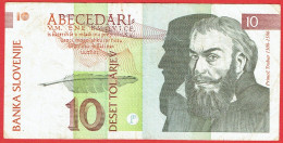 Slovénie - Billet De 10 Tolarjev - 15 Janvier 1992 - Primoz Trubar - P11a - Eslovenia