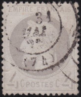 France  .  Y&T   .     27  (2 Scans)       .   O      .    Oblitéré - 1863-1870 Napoleon III With Laurels