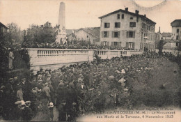 CIREY SUR VEZOUZE Le Monument Aux Morts Et La Terrasse Le 4 Novembre 1923 - Cirey Sur Vezouze