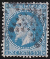 France  .  Y&T   .     29       .   O      .    Oblitéré - 1863-1870 Napoléon III Lauré