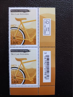 Andorra 2023 French Andorre BICI LAB Velo Sport Bike Bicycle Fahrrad 2v Mnh VERT 2V CODE BARRE - Ungebraucht