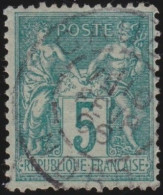 France  .  Y&T   .   75     .   O      .    Oblitéré - 1876-1898 Sage (Type II)
