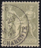 France  .  Y&T   .   82     .   O      .    Oblitéré - 1876-1898 Sage (Tipo II)