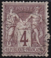 France  .  Y&T   .   88    .   O      .    Oblitéré - 1876-1898 Sage (Type II)