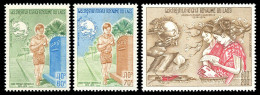 LAOS 1974 - YT 261-262 + PA 114 ; Mi# 376-378 ; Sc 244-245 + C114 MNH UPU - Laos