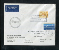 "NIEDERLANDE" 1970, KLM-Sonderflugbrief Mit Zusaetzlich Suriname-Frankatur Abgestempelt In 1969 (C562) - Posta Aerea