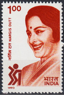 INDIA 1993 NARGIS DUTT ACTRESS POLITICIAN     MNH - Neufs