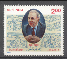 INDIA 1994 JRD TATA INDUSTRIALIST PHILANTHROPIST     MNH - Ongebruikt