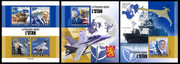 Djibouti  2023 Finland Joins NATO. JensStoltenberg. Joe Biden. (248) OFFICIAL ISSUE - OTAN