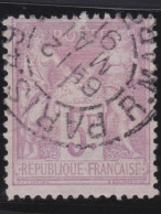 France  .  Y&T   .   95  (2 Scans)     .   O      .    Oblitéré - 1876-1898 Sage (Type II)