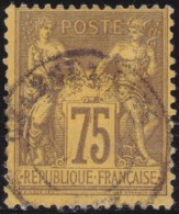 France  .  Y&T   .   99  (2 Scans)    .   O      .    Oblitéré - 1876-1898 Sage (Tipo II)