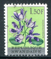 RWANDA- Y&T N°17- Oblitéré (fleur) - Gebraucht