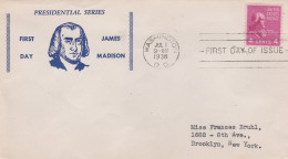 United States 1938 FDC Mailed - 1851-1940