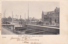 ALOST. L'Écluse Et Le Bassin De Natation 1901 - Sint-Martens-Latem