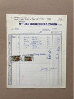 SINT-NIKLAAS - 1968 - Oud Huis Wed. JAN KOKLENBERG ZONEN Pvba - Handel In Noords- En Amerikaans Hout (+ Fiscale Zegels) - 1950 - ...