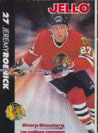 Carte (123798) Jell-O 1994 Jeremy Roenick  #27 Sharp Shooters Chicago Blackhawks - 1990-1999