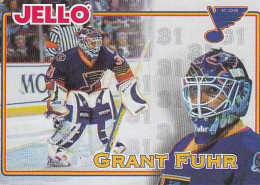 Carte (123800) Jell-O 1995 Grant Fuhr #31 St-Louis Blues - 1990-1999