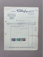 BRUXELLES - 1968 - R. THIRIFAYS & CIE - Agents-Généraux De GROZ-BECKERT K.G. - Ebingen (Wurtemberg) (+ Fiscale Zegels) - 1950 - ...