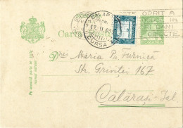 ROMANIA 1932 POSTCARD, ADVERTISING STAMP POSTCARD STATIONERY - Cartas De La Segunda Guerra Mundial