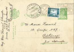 ROMANIA 1932 POSTCARD, ADVERTISING STAMP, POSTCARD STATIONERY - 2de Wereldoorlog (Brieven)