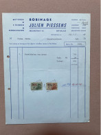 SINT-NIKLAAS - 1968 - JULIEN PIESSENS - Bobinage - Motoren - V. Riemen - Riemschijven (+ Fiscale Zegels) - 1950 - ...