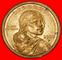 * SACAGAWEA (1788-1812): USA  1 DOLLAR 2000P UNC MINT LUSTRE!· LOW START · NO RESERVE! - 2000-…: Sacagawea