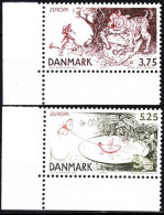 DENMARK 1997 EUROPA: Legends. Corner Set, MNH - 1997