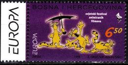 BOSNIA & HERZEGOVINA (MOSTAR) 1998 EUROPA: Holidays. Animations Festival. Single, MNH - 1998
