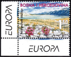 BOSNIA & HERZEGOVINA (MOSTAR) 1999 EUROPA: National Parks. CORNER, MNH - 1999