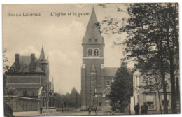 Bourg-Léopold - L'Eglise Et La Poste - Leopoldsburg