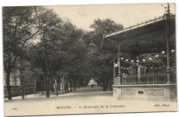 Moulns - Le Boulevard De La Préfecture (Kiosque De Musique) - Craonne