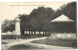 St-Pierre-d'Oléron - Place Gambetta - Le Kiosque Et La Fontaine  (Kiosque De Musique) - Saint-Pierre-d'Oleron