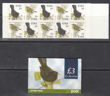 1999 Ireland Birds Complete Booklet Of 10 MNH **DIFFICULT** - Neufs