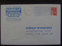 13950- PAP Réponse Luquet RF Handicap International Validité 30/10/2002 Obl - Listos Para Enviar: Respuesta /Luquet