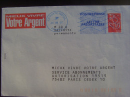 13969- PAP Réponse Lamouche Phil@poste Mieux Vivre Votre Argent Validité Permanente Agr. 07P386 Obl PAS COURANT - Listos Para Enviar: Respuesta/Lamouche