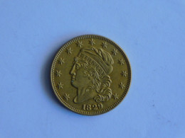 USA 5 FIVE DOLLAR 1829 OR GOLD Dollars Copie Copy - Non Classificati