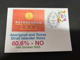 16-10-2023 (4 T 25) Australia Referendum 14-10-2023 - Aborignal & Torres Strait Islander Voice - Voted NO 60.6% - Cartas & Documentos