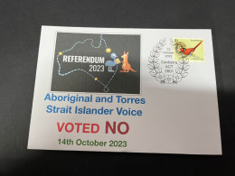 16-10-2023 (4 T 25 A) Australia Referendum 14-10-2023 - Aborignal & Torres Strait Islander Voice - Voted NO - Cartas & Documentos