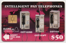 Belize - Intelligent Pay Telephones 50$ (Red Chip) - Belice