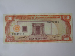 Dominicana 100 Pesos Oro 1991 Banknote Very Good Condition,see Pictures - Repubblica Dominicana