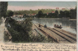 WEISSENFELS   SAALEPARTIE  MIT BLICK  AUF DIE  BLUCHERHOHE - Weissenfels