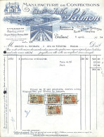 Tirlemont - Manufacture De Confections Etab. Jules Salmon 1954 + Timbres - 1950 - ...