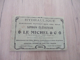 Catalogue Pub Publicité 1904 Le Michel Paris Hydraulique Siphon élévateur - Advertising