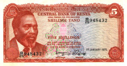 Billet  > Kenya  >	5	Shillings  > C 04 - Kenia
