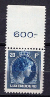 Q3050 - LUXEMBOURG Yv N°355 ** - 1944 Charlotte De Profil à Droite