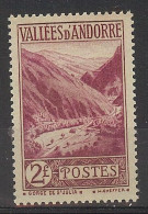 Andorra Fran. 1932 Paisajes 2 F Ed:43 (*) - Unused Stamps