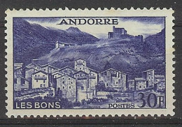 Andorra Fran. 1955 Paisajes 30 F Ed:154 (**) - Unused Stamps