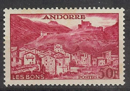 Andorra Fran. 1955 Paisajes 50 F Ed:157 (**) - Unused Stamps