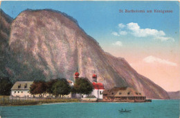 ALLEMAGNE -  Berchtesgaden - St Bartholoma Am Königsse - Colorisé - Carte Postale Ancienne - Berchtesgaden