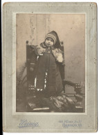 Photo Sur Support Cartonne  - Enfant - Costume - Noel   - Par Heinig  Brooklyn  - New Ork - Amérique